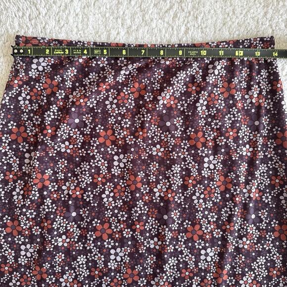 Y2K Floral Mesh Midi Skirt Sz M Fairy Grunge Ditzy Floral Fairycore 90s Daisy - Picture 6 of 7